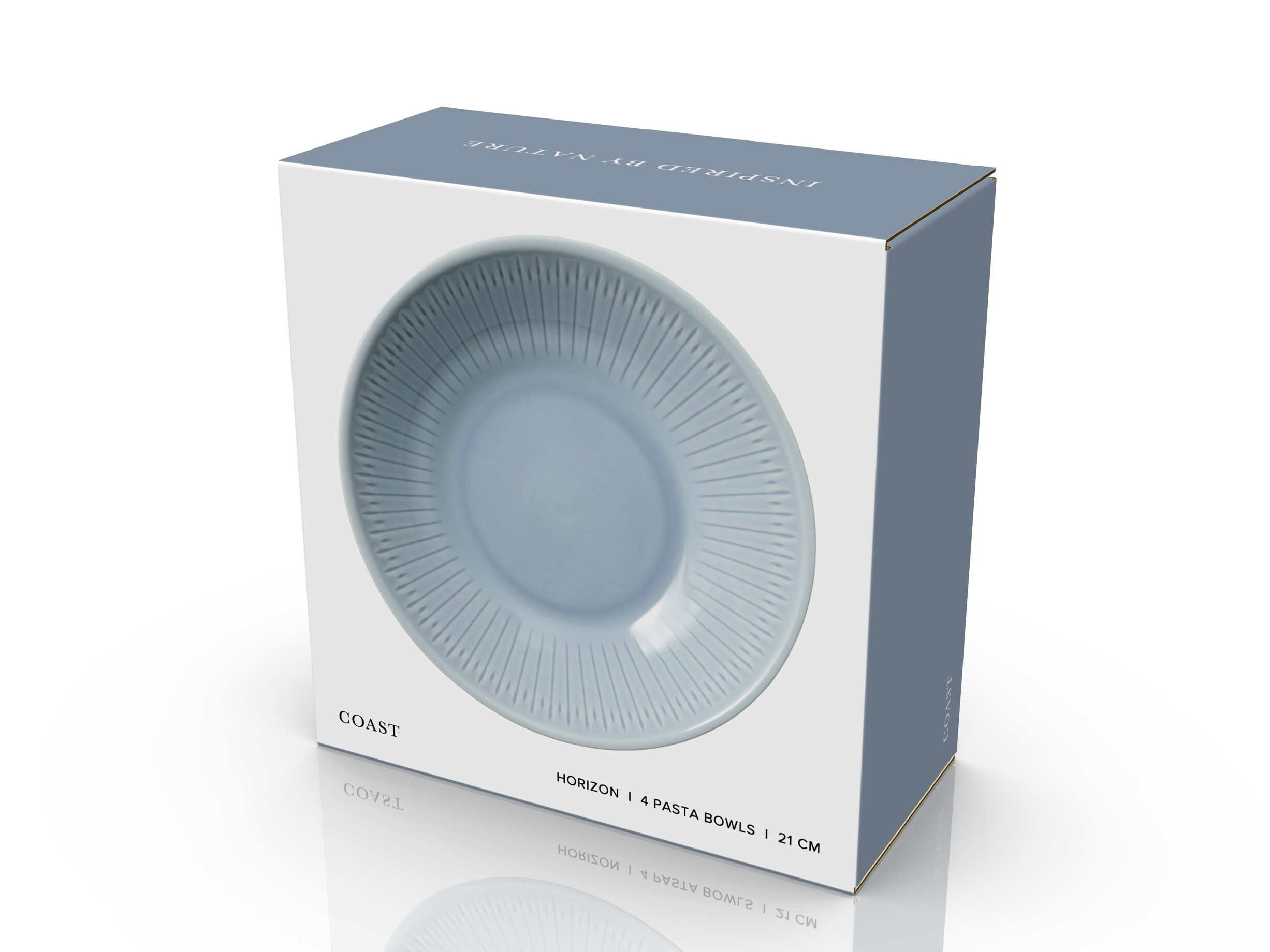 Pastask&aring;l Horizon 21 cm 4 stk. Sea