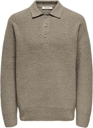 ONSDALE RLX LS POLO KNIT NOOS