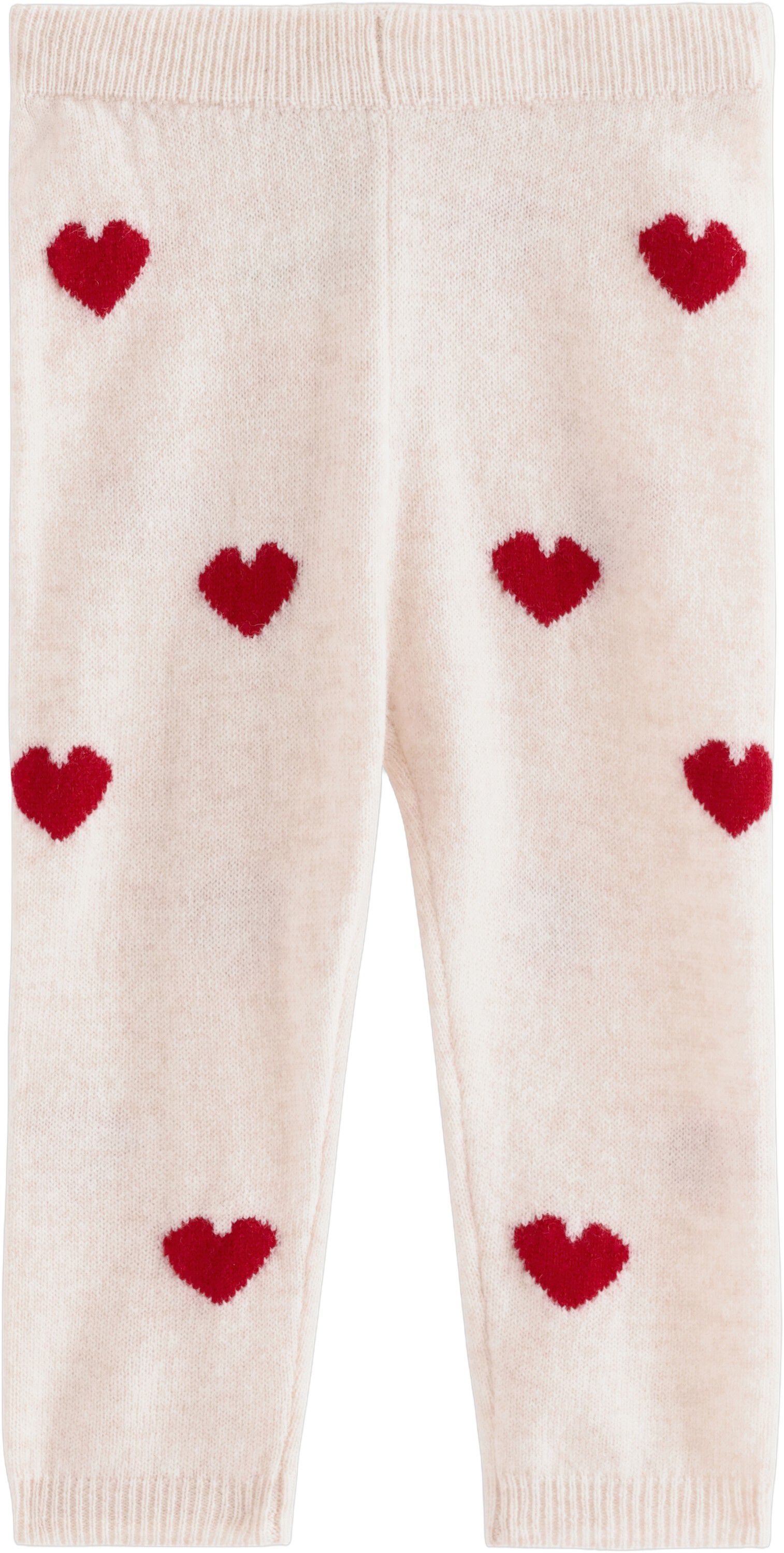 Leggings knitted heart
