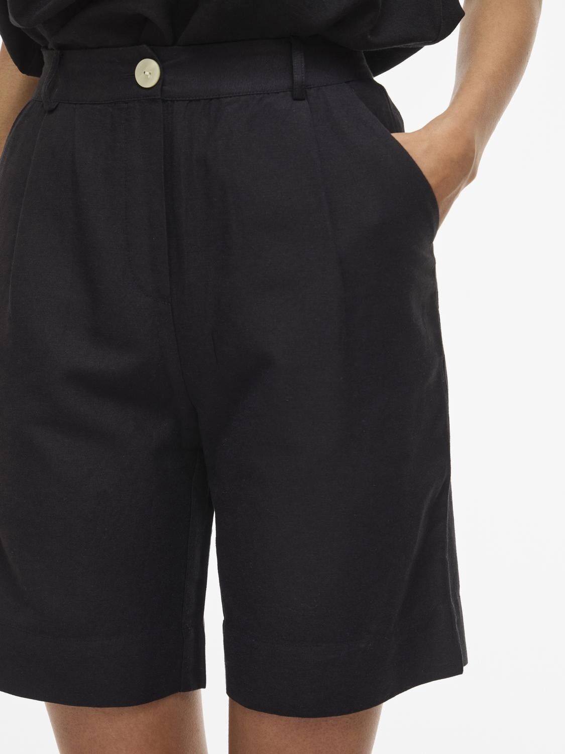 Viprisilla Hw Bermuda Shorts/Vol - Noos
