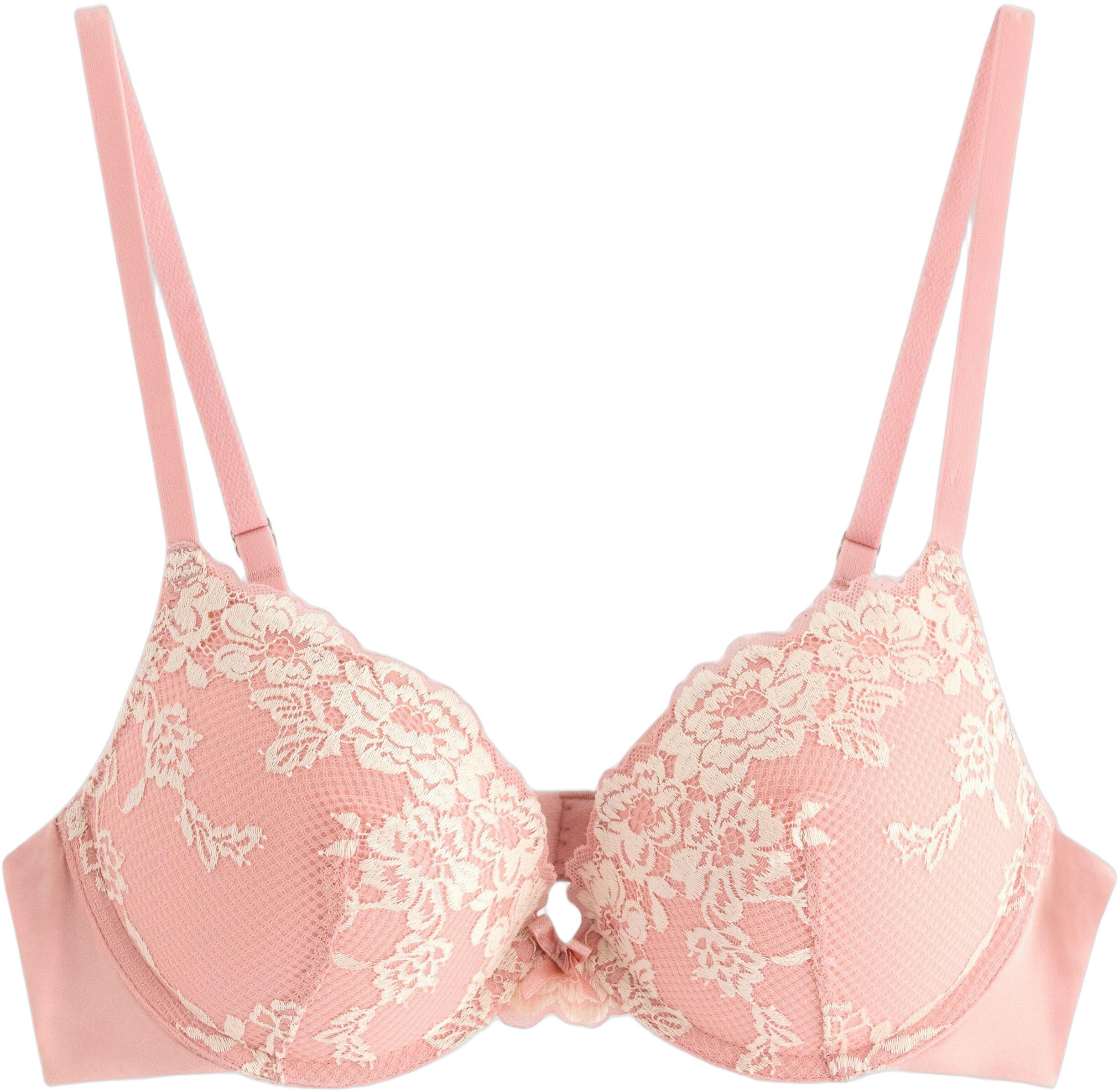 Malva push-up-BH med blonder