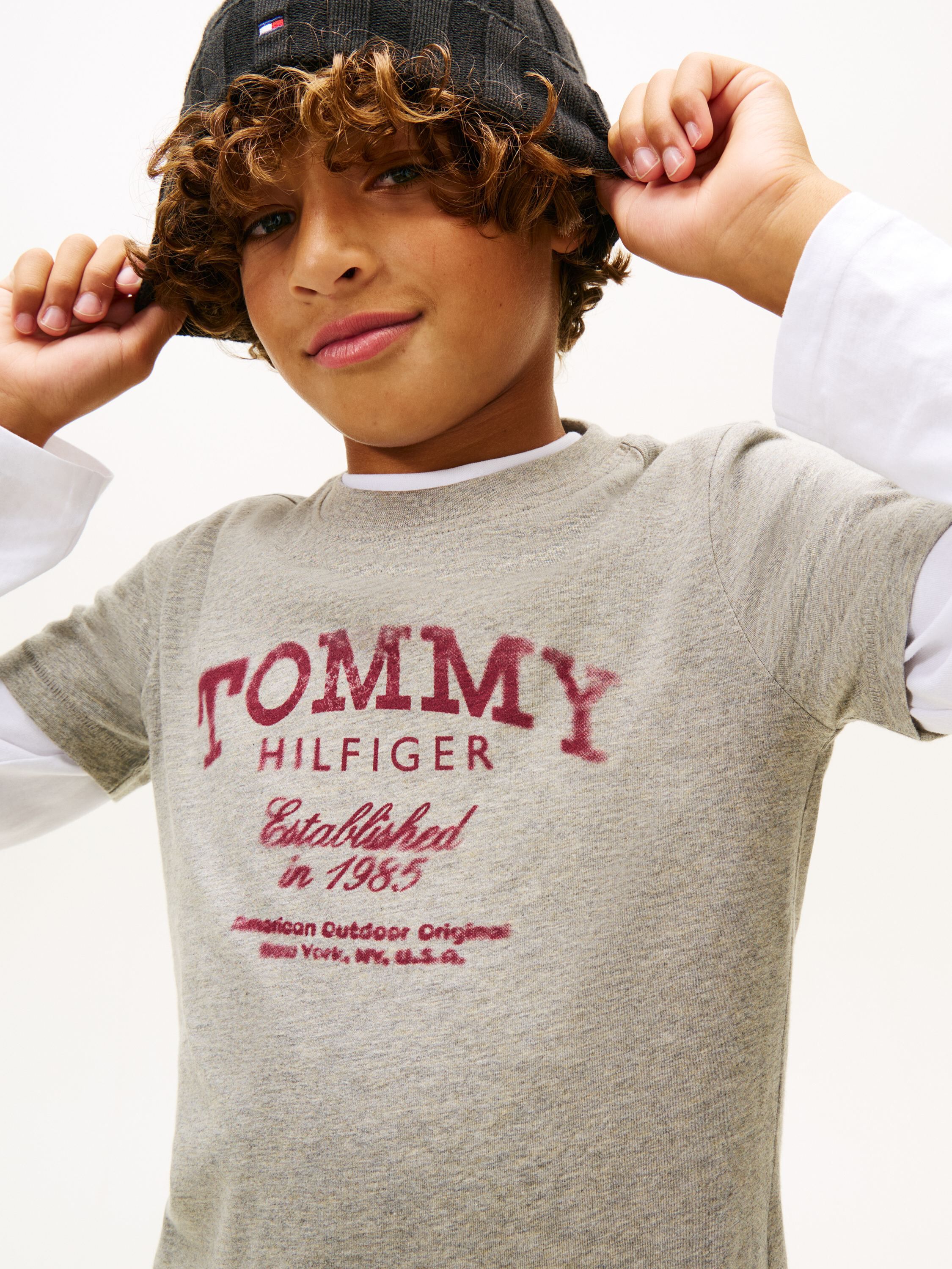TOMMY FADED PRINT T-SHIRT SS