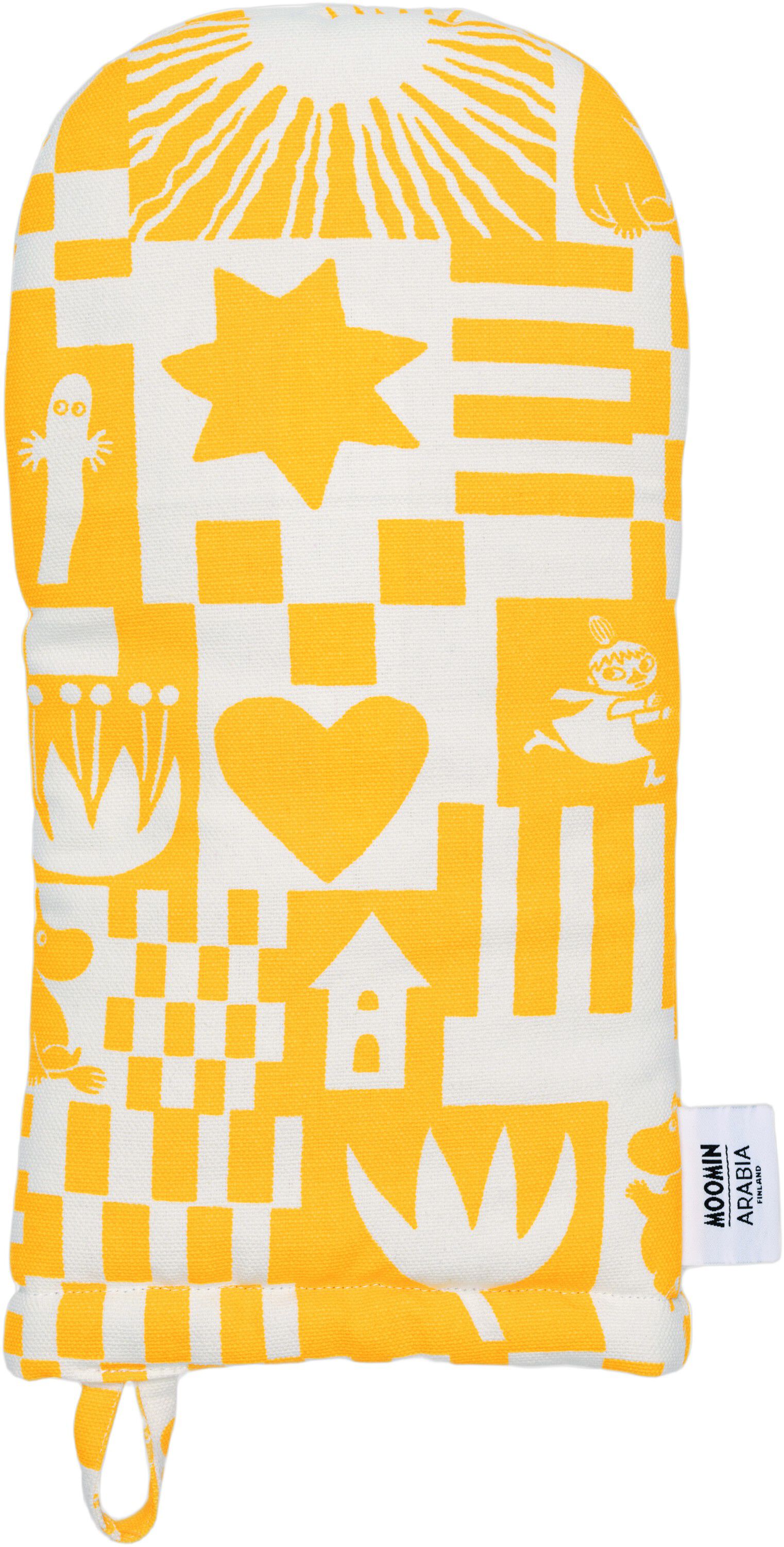 Moomin Arabia grydehandske Fest gul