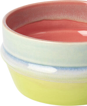 Poppery Skål Ø12 cm pink/mint/apple green