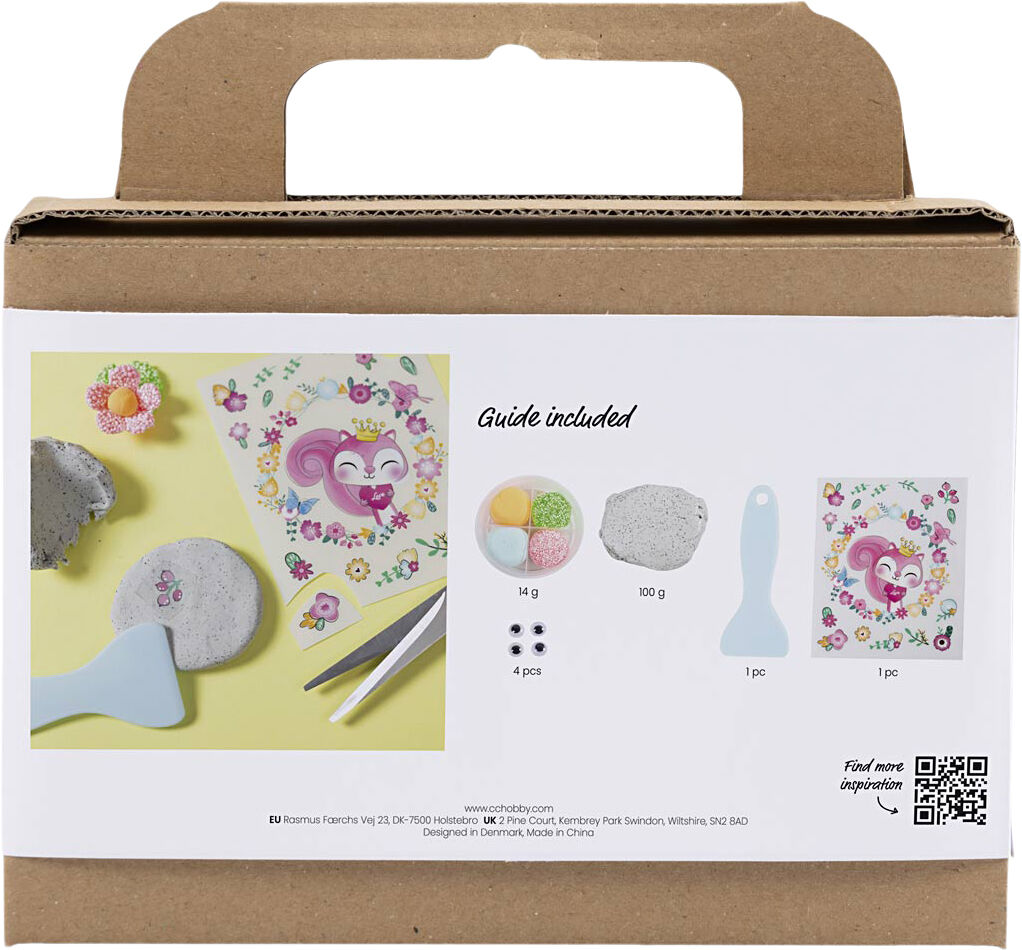 Mini DIY Kit Modellering, Sten med insekt