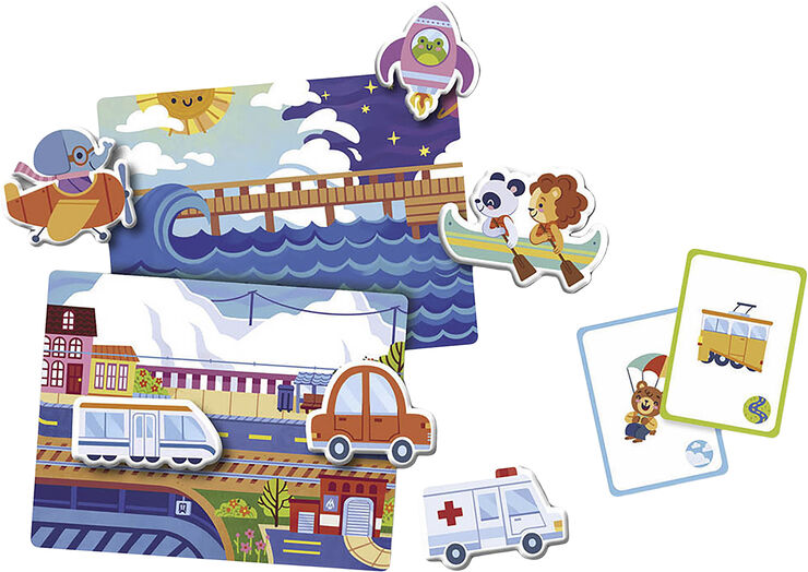 Auzou - Magnetisk legesæt - Transportmidler