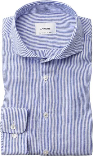 The Sicilian 2. 0 | Narrow Mid Blue Stripe | Contemporary