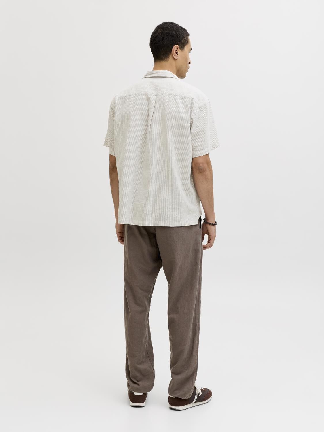 Jjesummer Linen Blend Resort Shirt Ss Sn