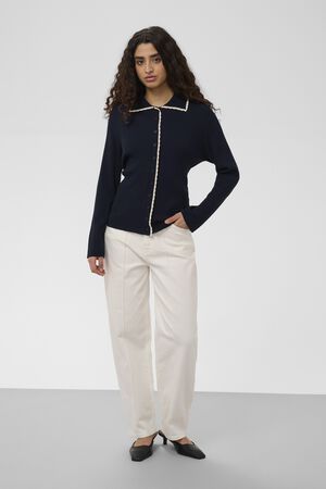 SLLysandra Loose Polo Cardigan
