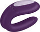 Double Joy Violet App-styret Parvibrator