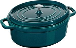 La Cocotte Cocotte 33 cm / 6,75 l, Oval, La-Mer-Turkis-Bl&aring;gr