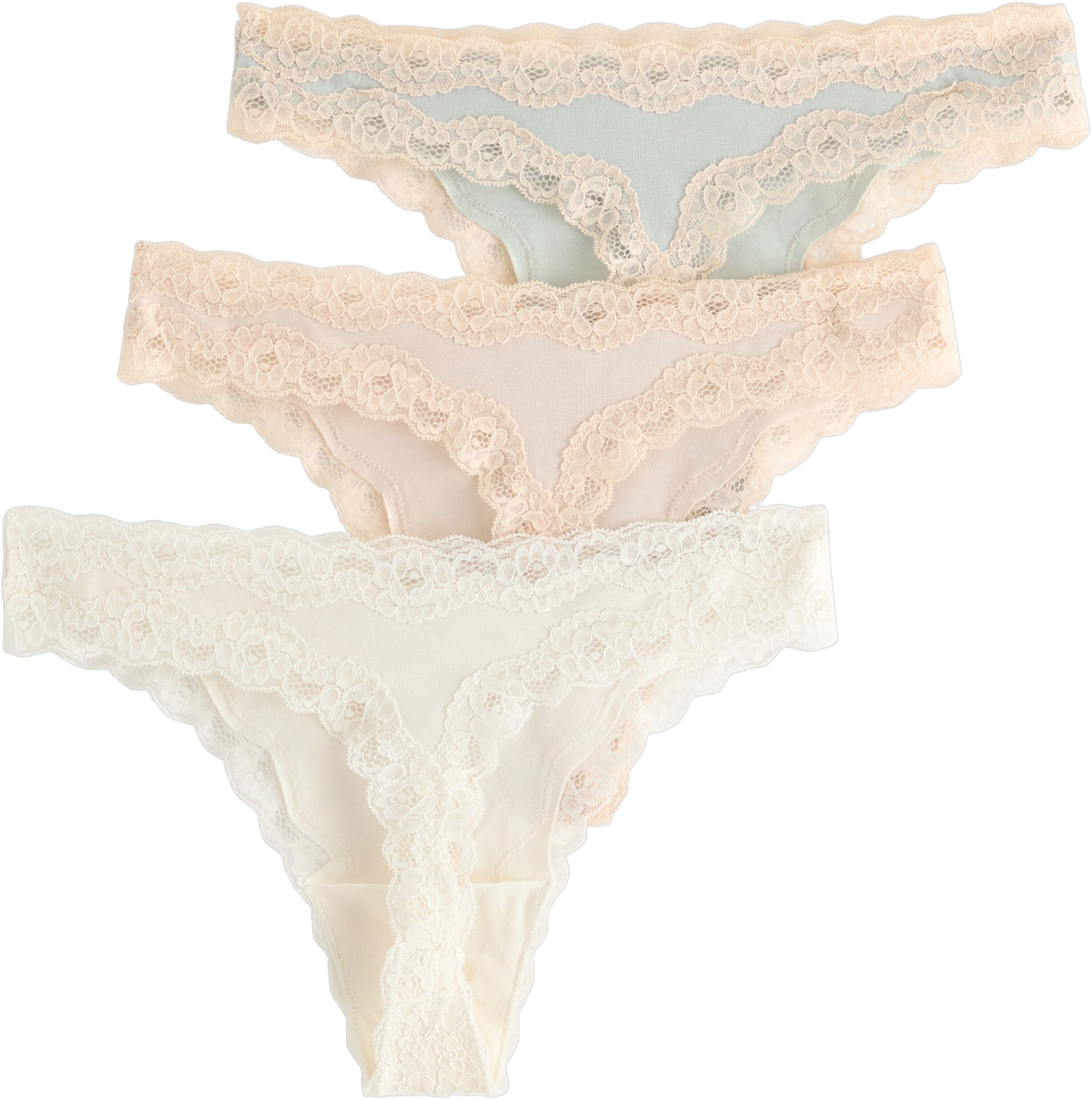 3-pack thongs with regular waist an