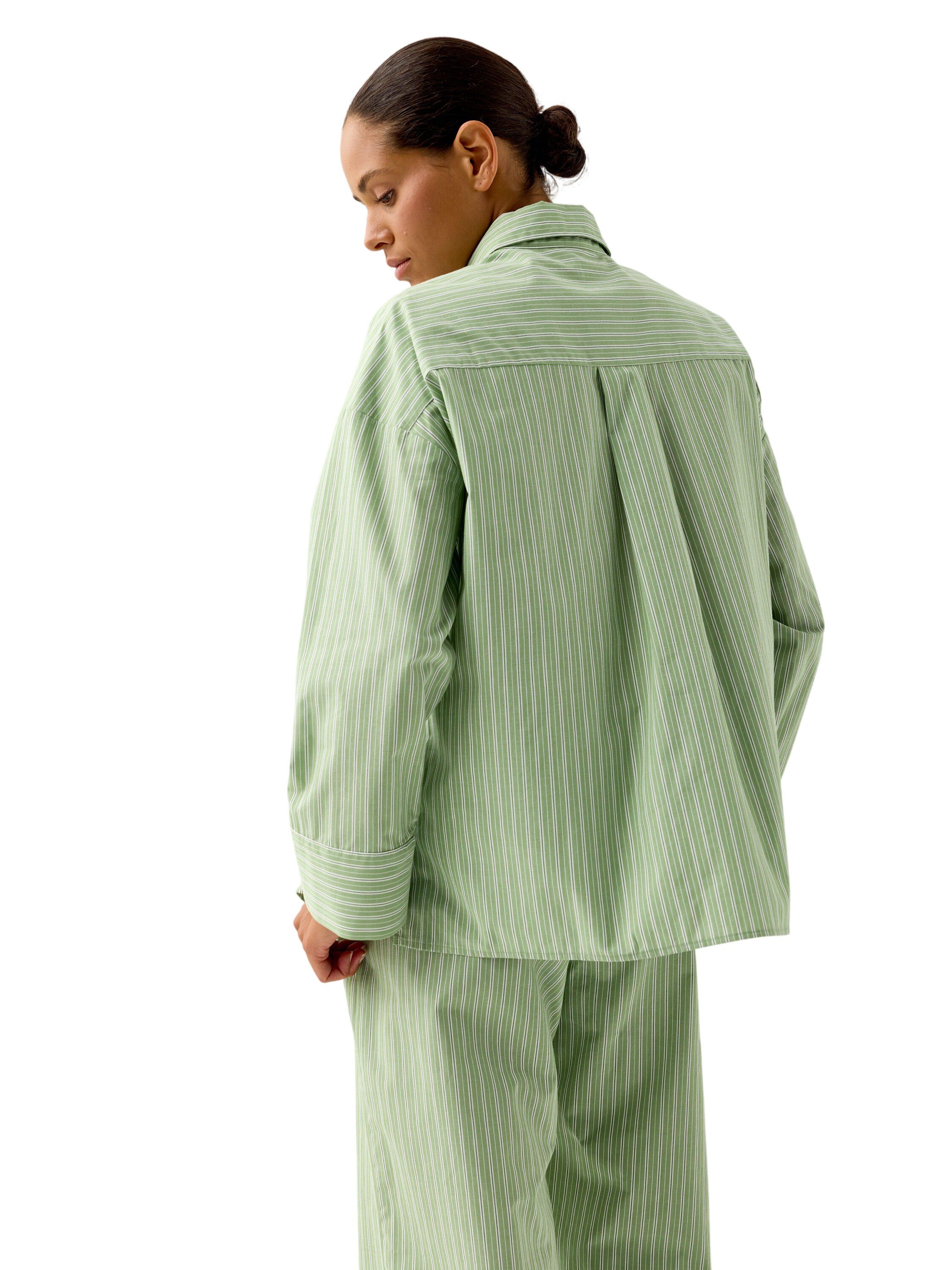 Oversized pyjamasskjorta i bomullsp