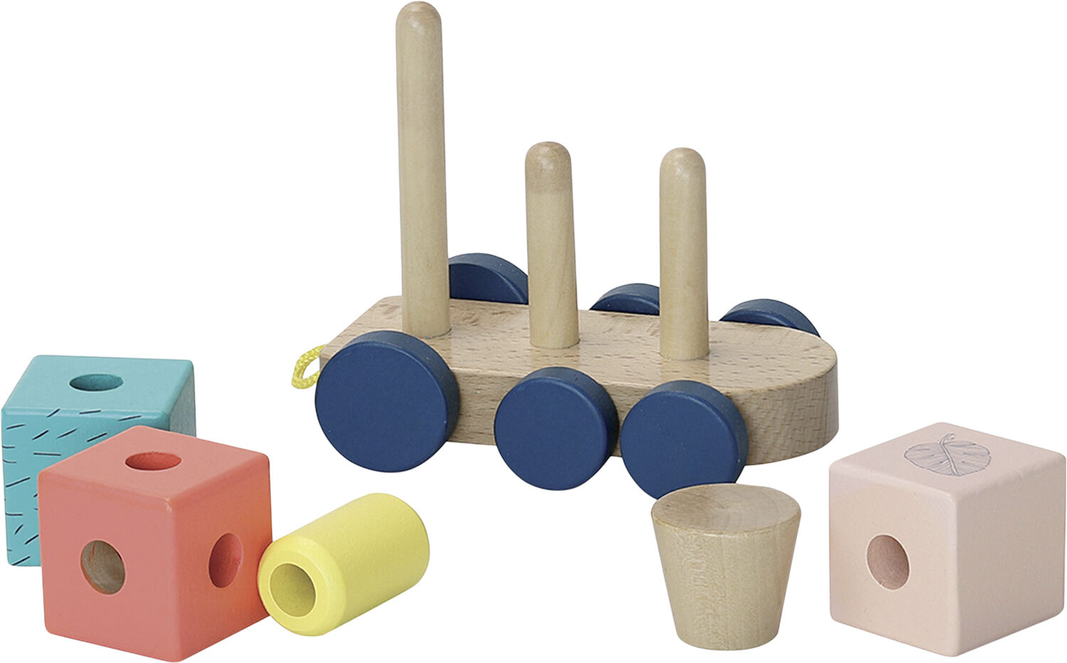 Vilac - Togs&aelig;t med byggeklodser