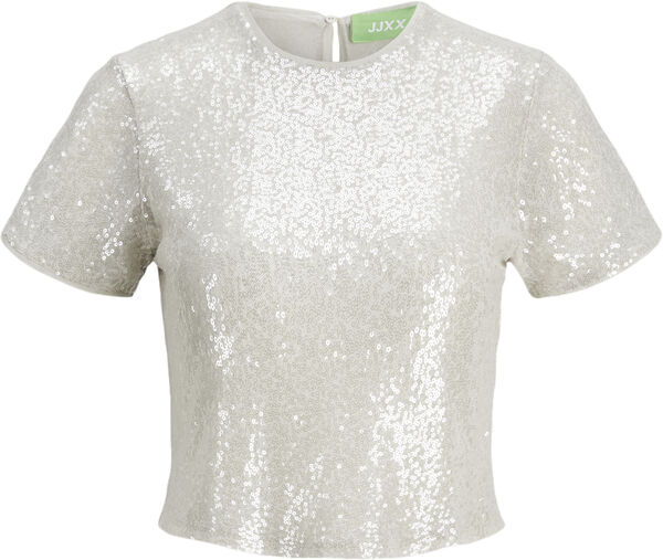 JXMIA SEQUIN SS TOP WVN