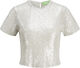 JXMIA SEQUIN SS TOP WVN