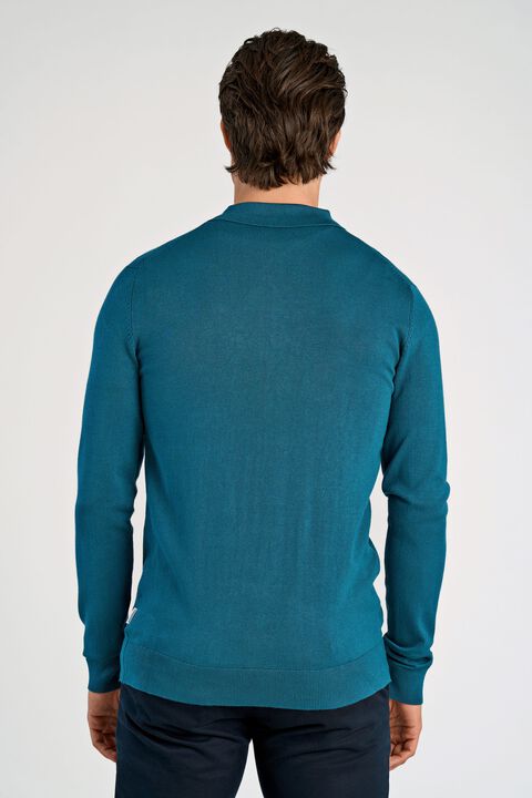 Ecovero L/S zip polo