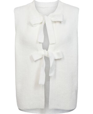PCSILLY SL REV TIE VEST KNIT NOOS B