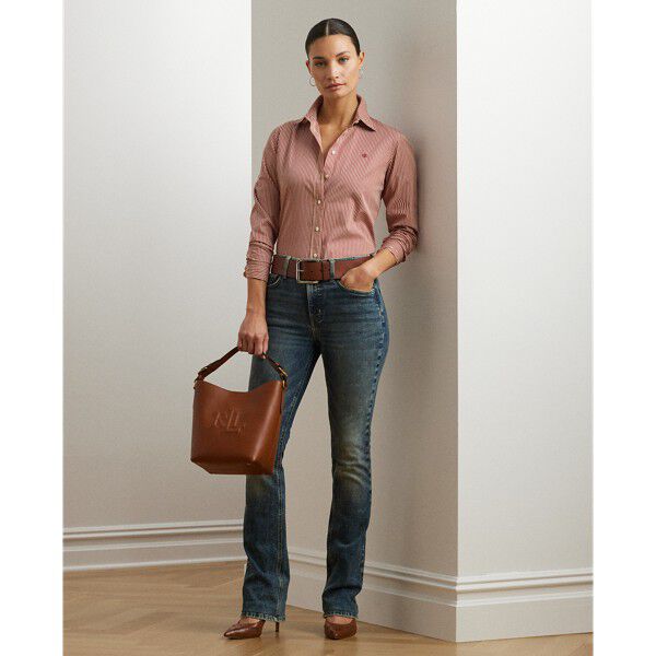 Classic Fit Striped Broadcloth Shirt