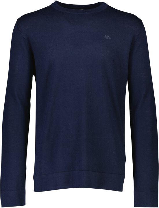 Merino strik med rund hals