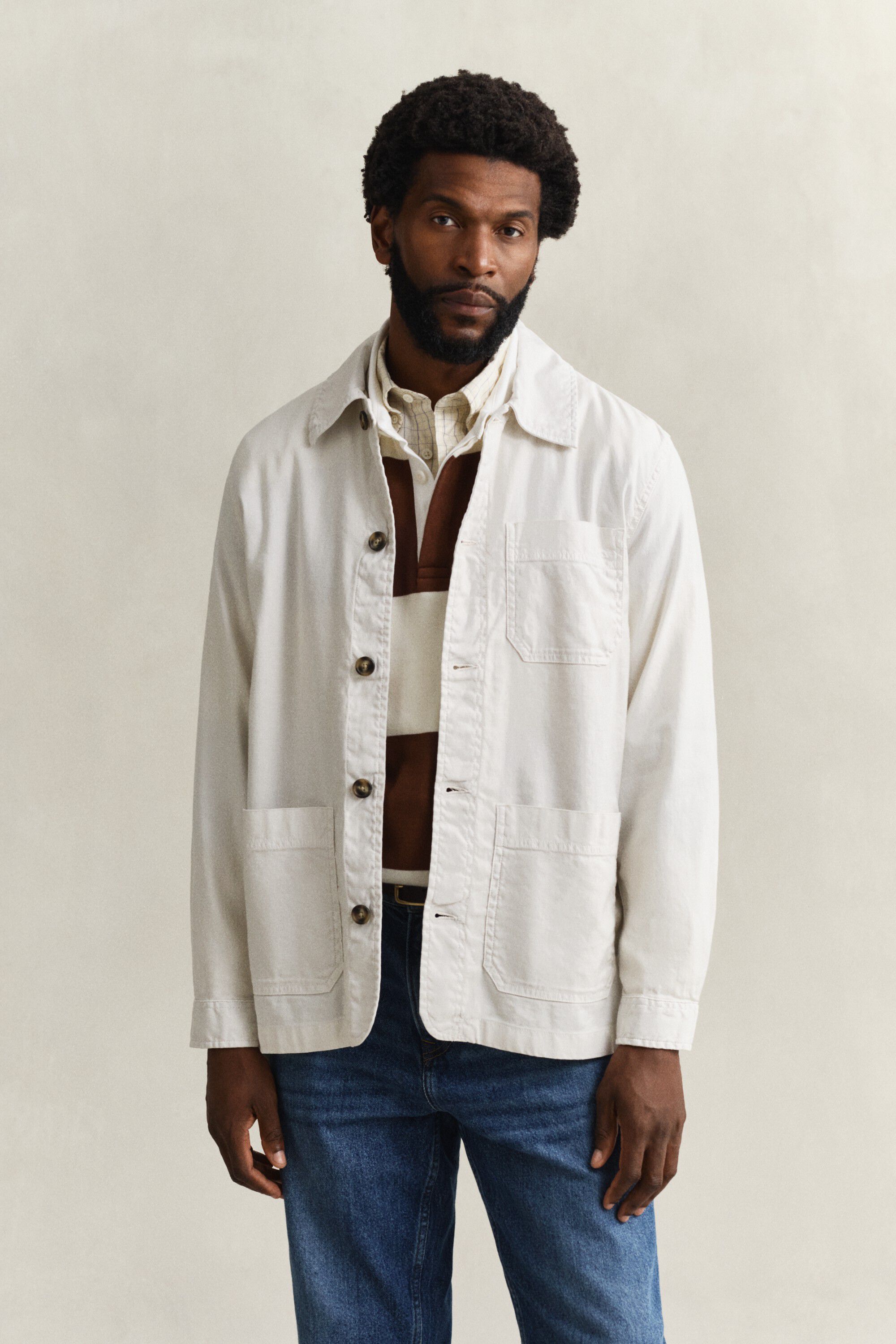 REG COTTON / LINEN OVERSHIRT