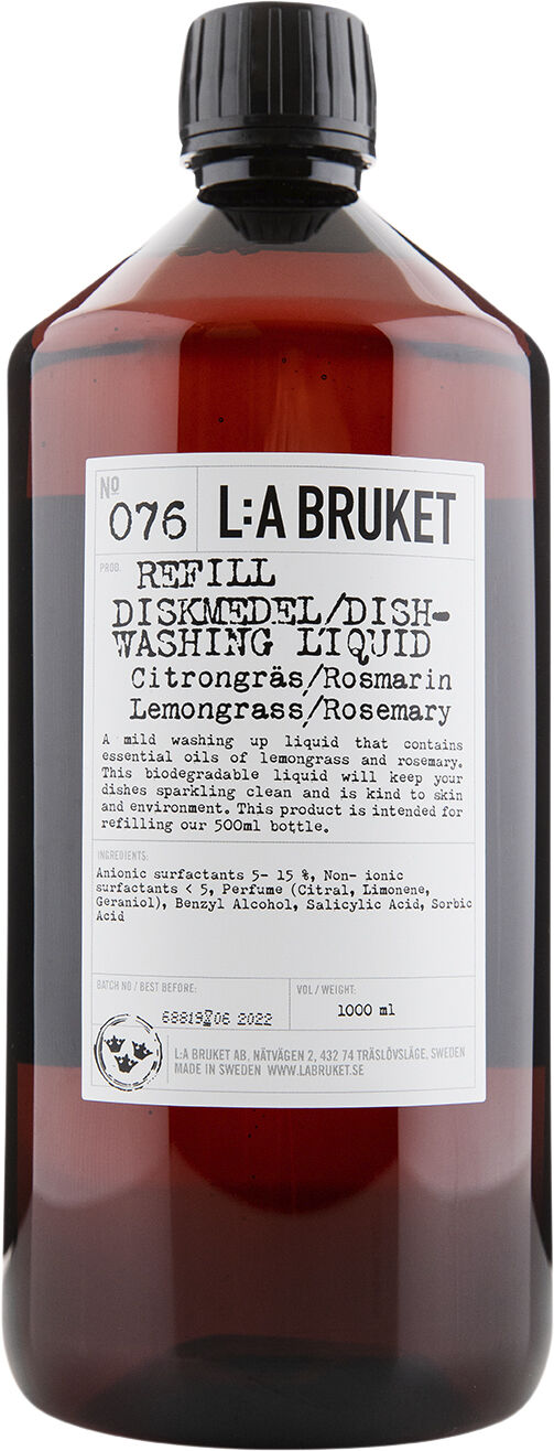 Refill Dish Washing Liquid Lemongrass/Rosemary