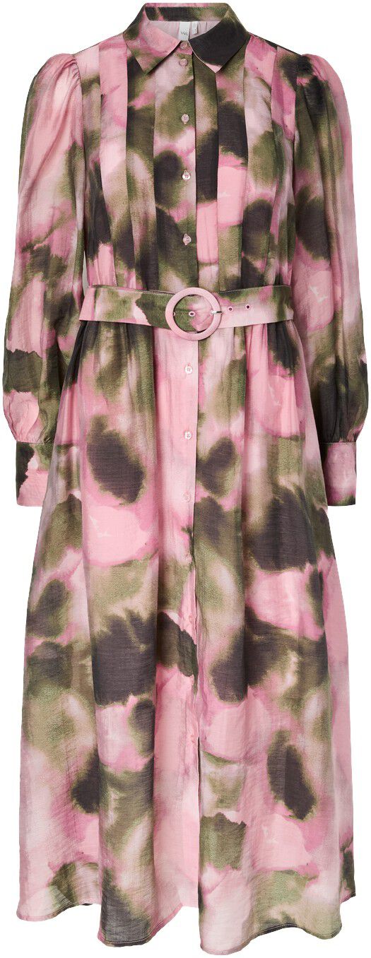 YASRINARO LS LONG SHIRT DRESS - EX