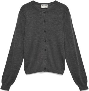 AWCARA LS O-NECK WOOL CARDIGAN NOOS