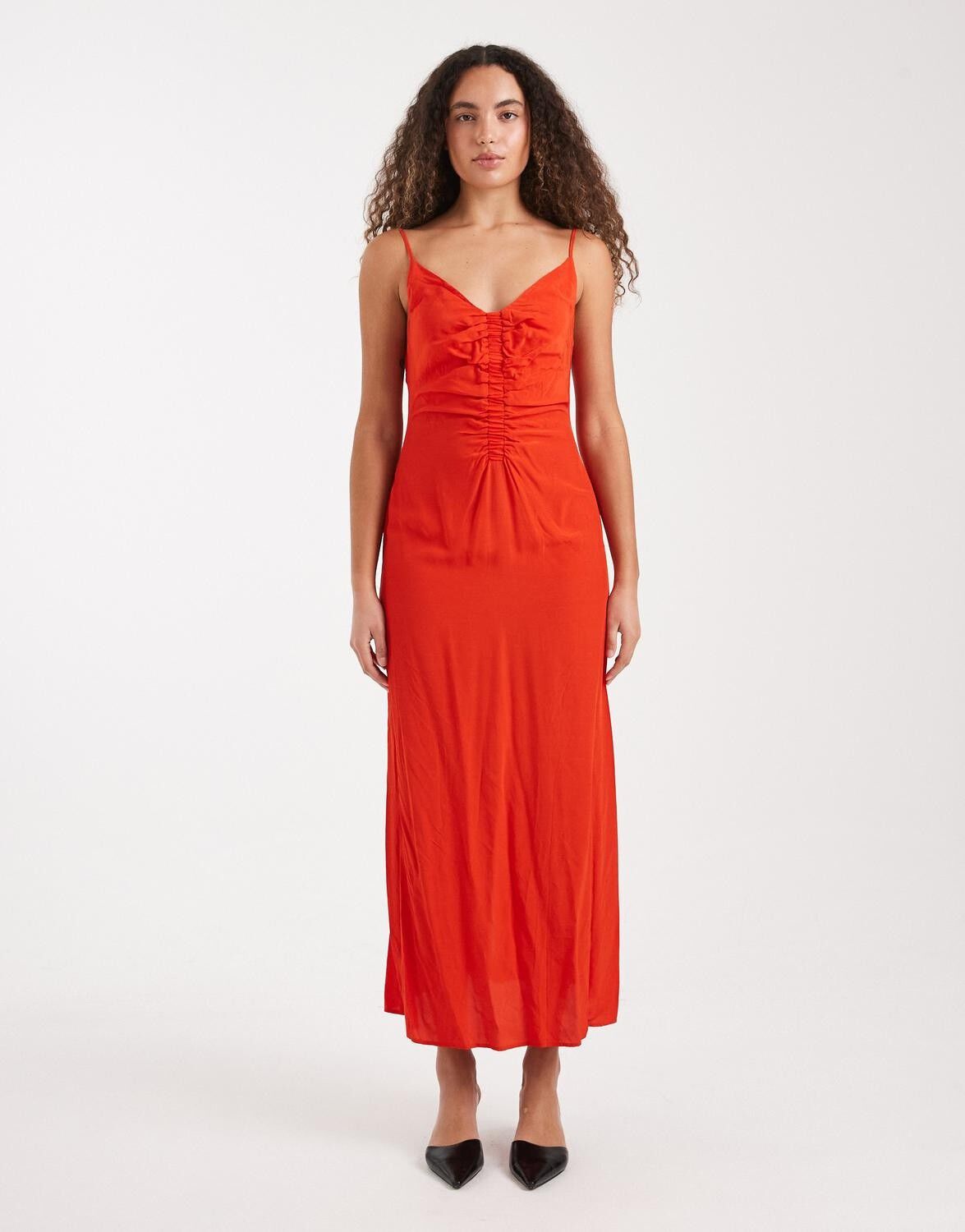 Tsdonna Ruched Front Cami Maxi Dress Wvn