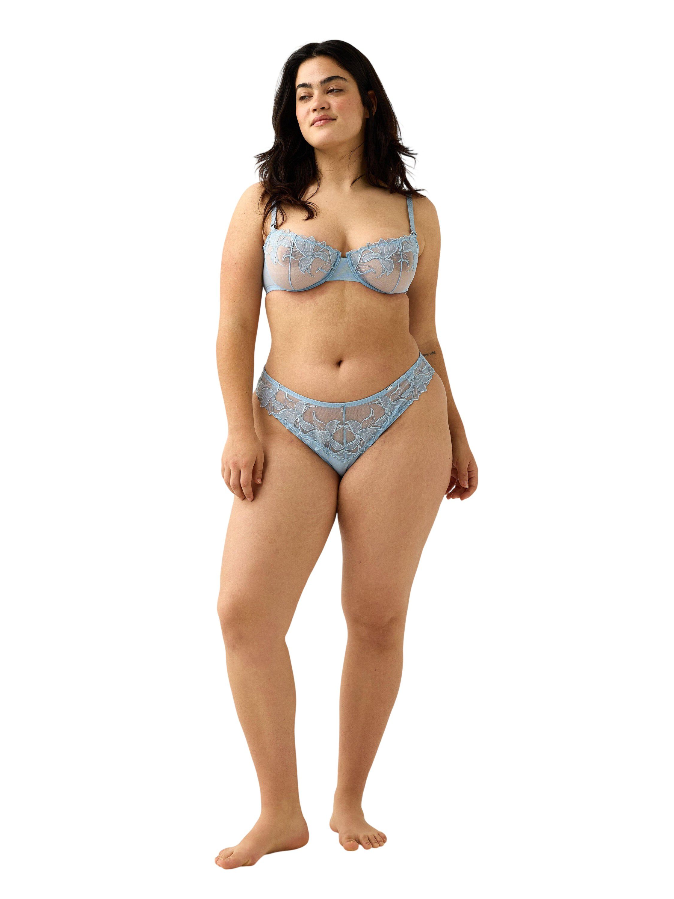 Upolstret b&oslash;jle-BH i gjennomsiktig