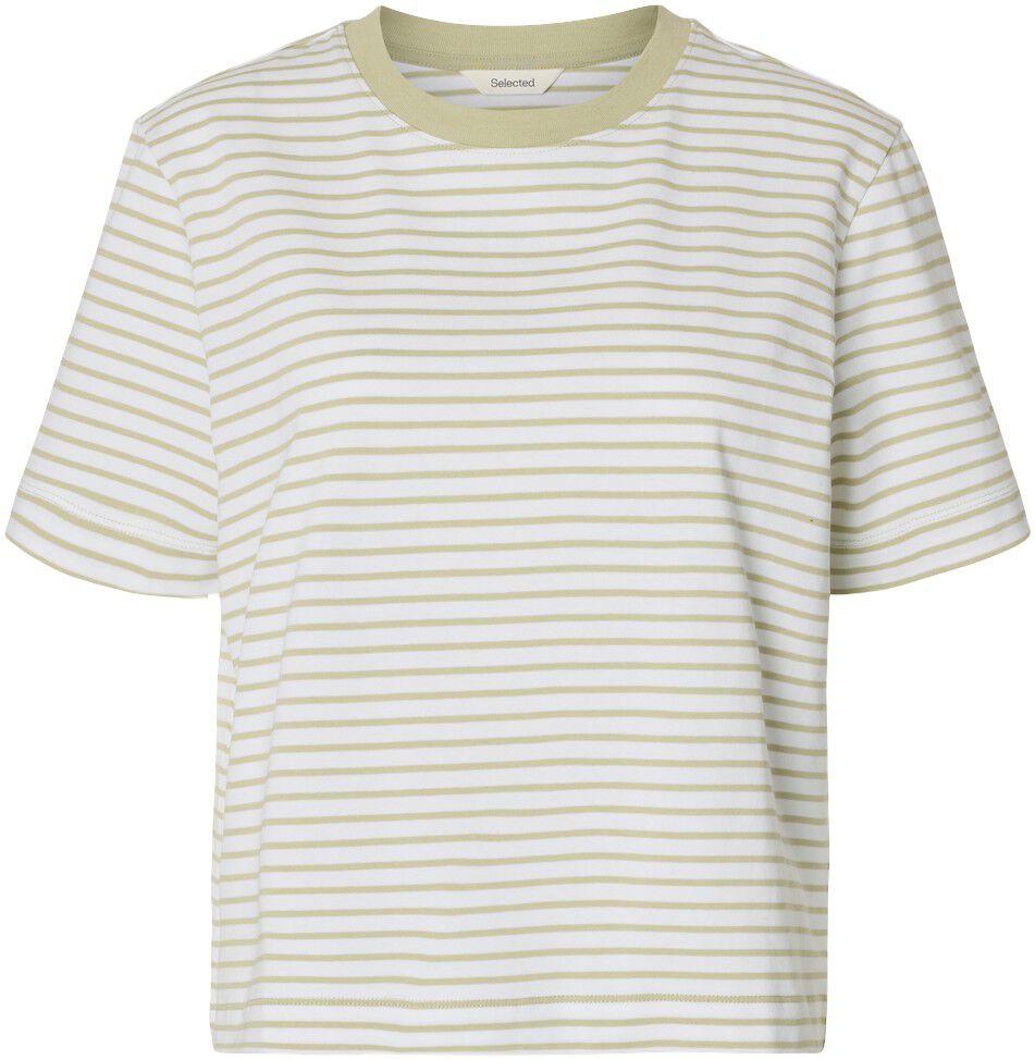 Slwessential Ss Striped Boxy Tee Noos