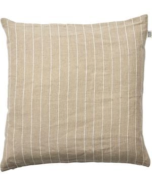 stripe/beige-hvid, pyntepude
