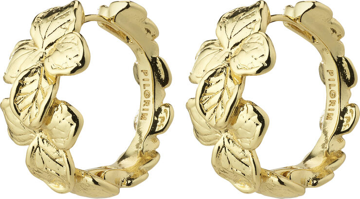 ECHO recycled hoop earrings gold-plated