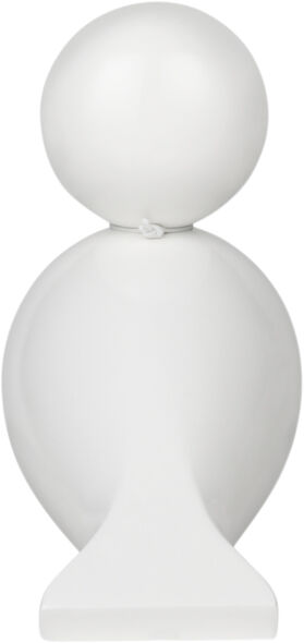 Sangfugl Love H15. 5 cm hvid/rosa