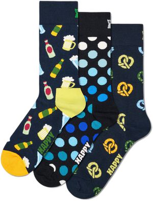 3-Pack Beer & Pretzel Socks