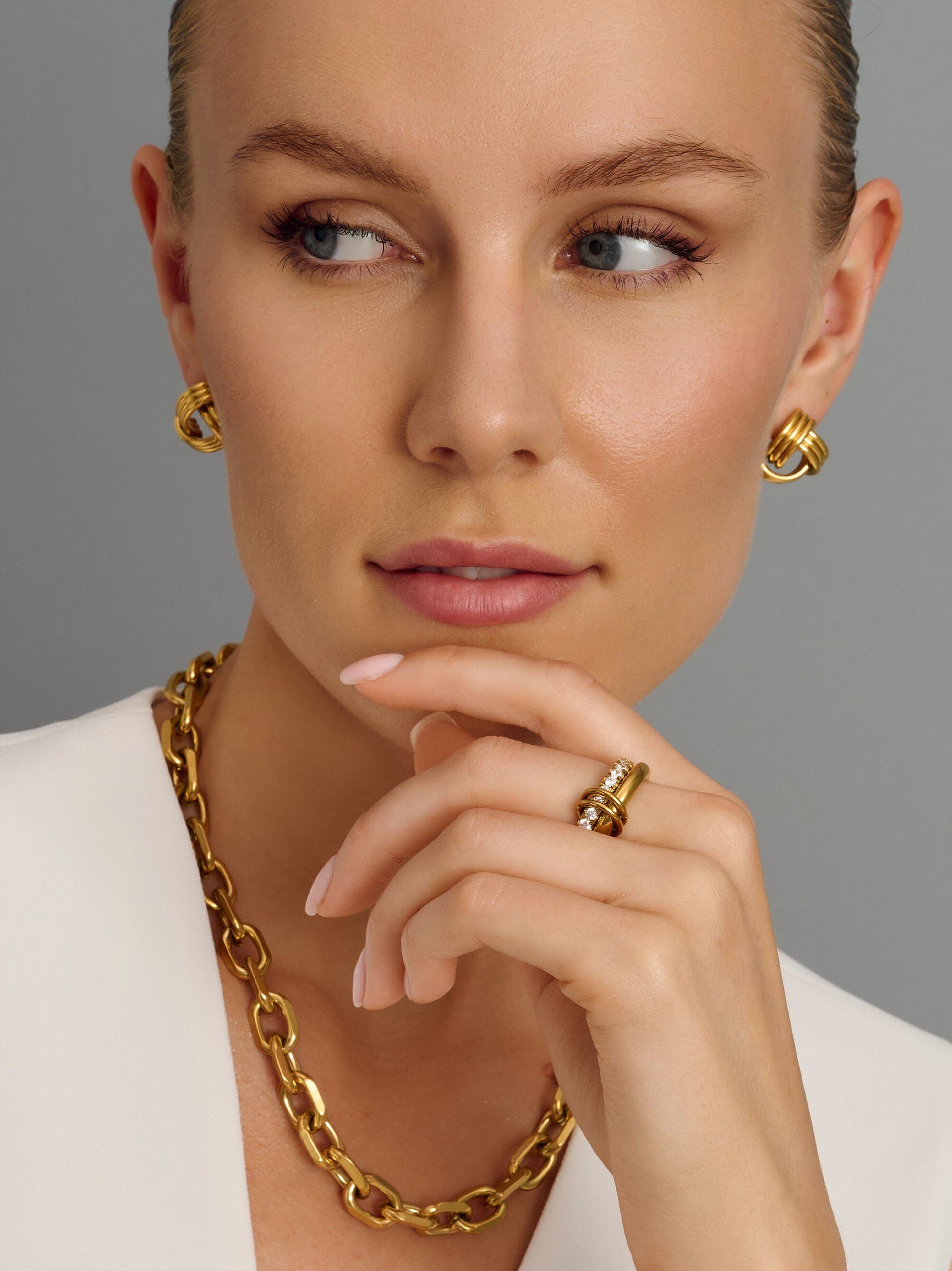 Women's Double Band Ring in Gold