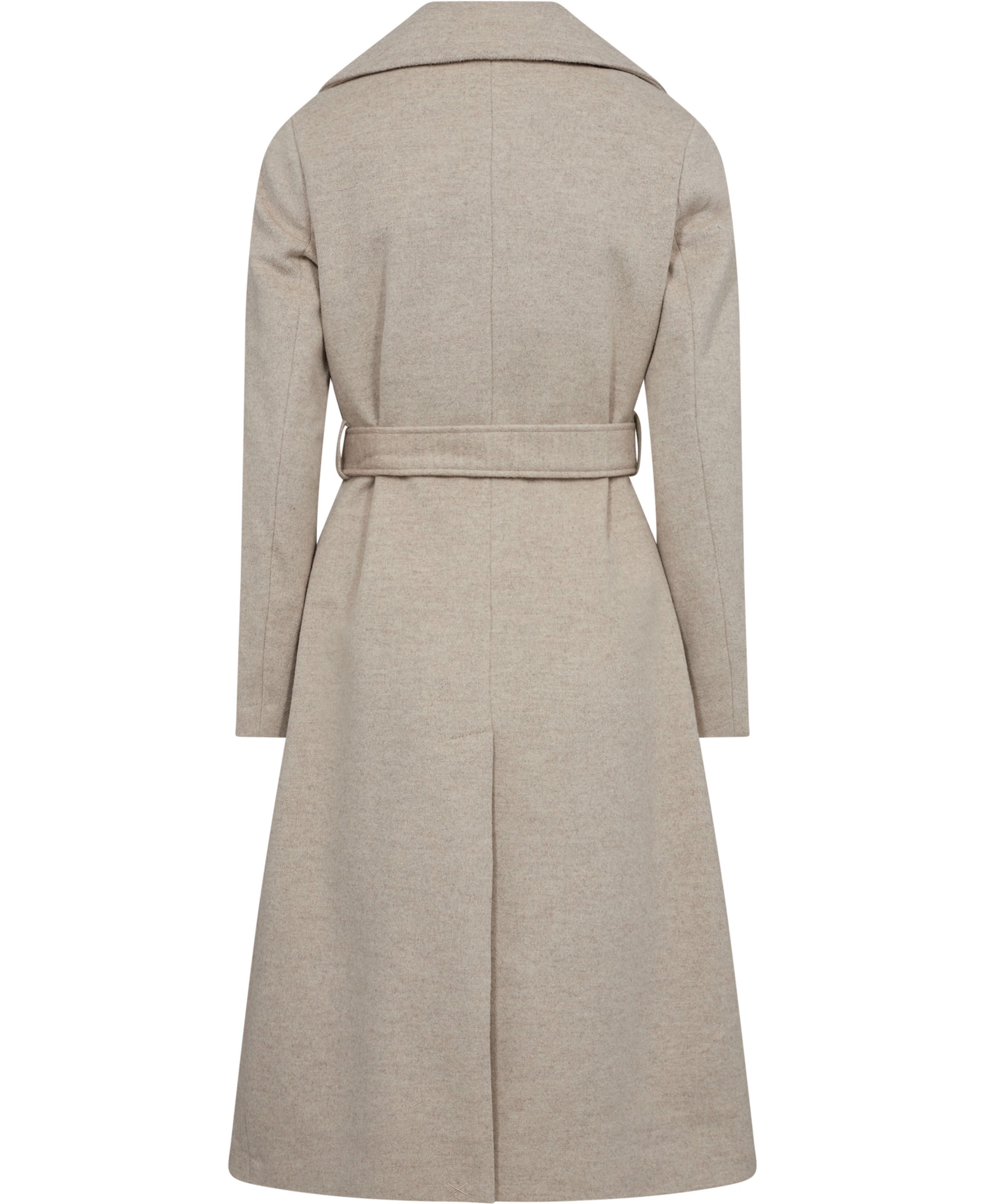Cashmere Coat W - Clareta Belt Midi