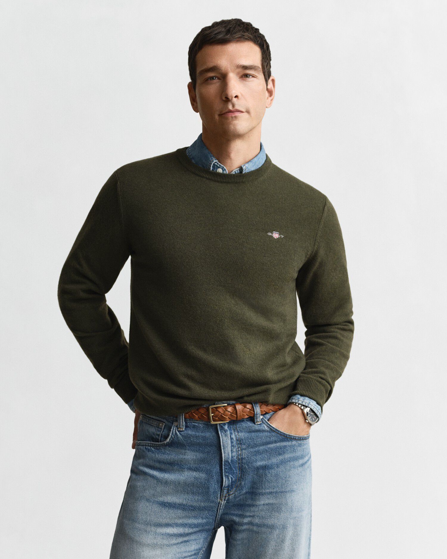 SUPERFINE LAMBSWOOL C-NECK