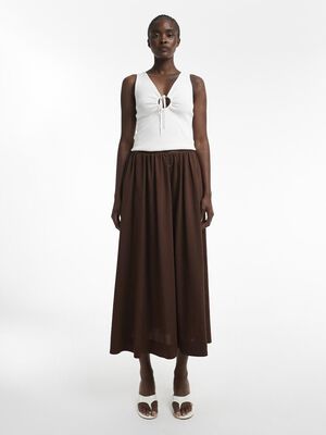 TSLILOU HR FULL MAXI SKIRT WVN