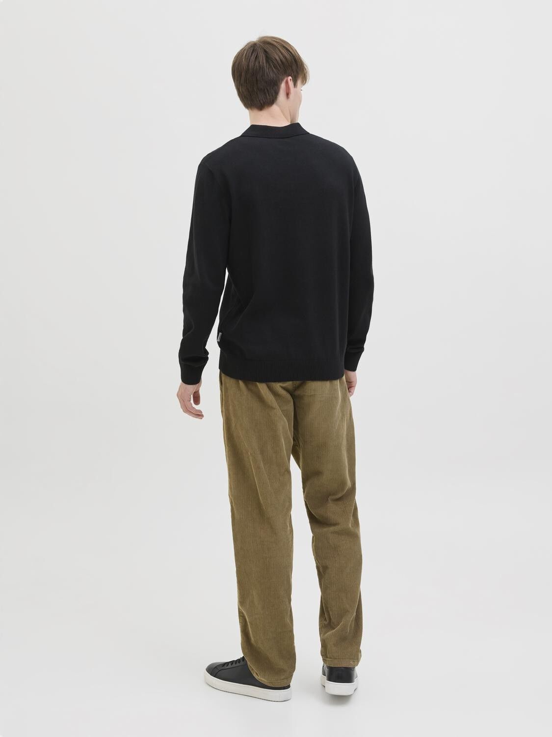 JREBCALLUM KNIT POLO NECK LS