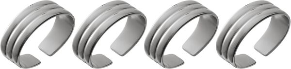 Serviettring Thebe Edition 2024 4 stk. Blankt stål Recycled