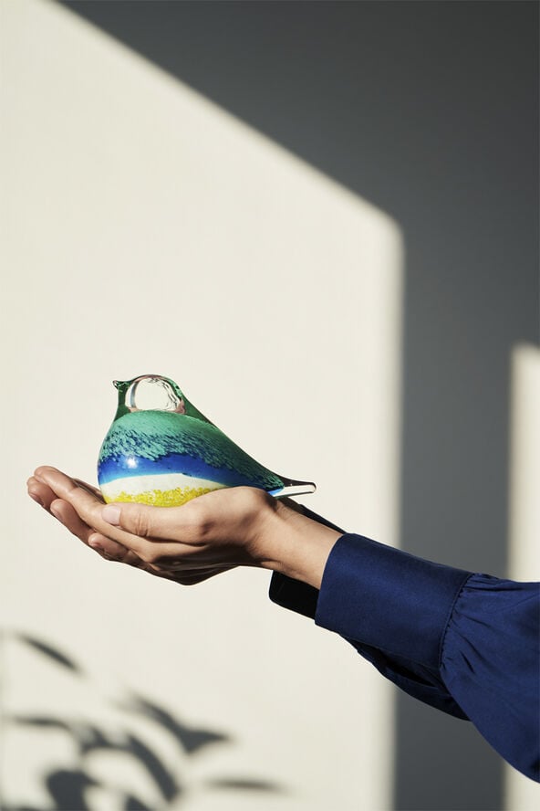 GLASS BIRD ATLAS BLUE/YELLOW