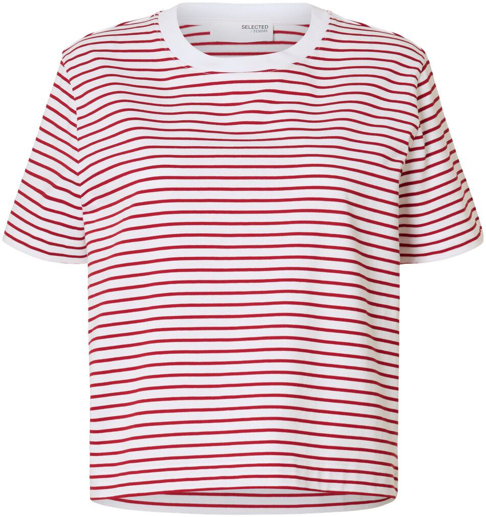 SLFESSENTIAL SS STRIPED BOXY TEE NO