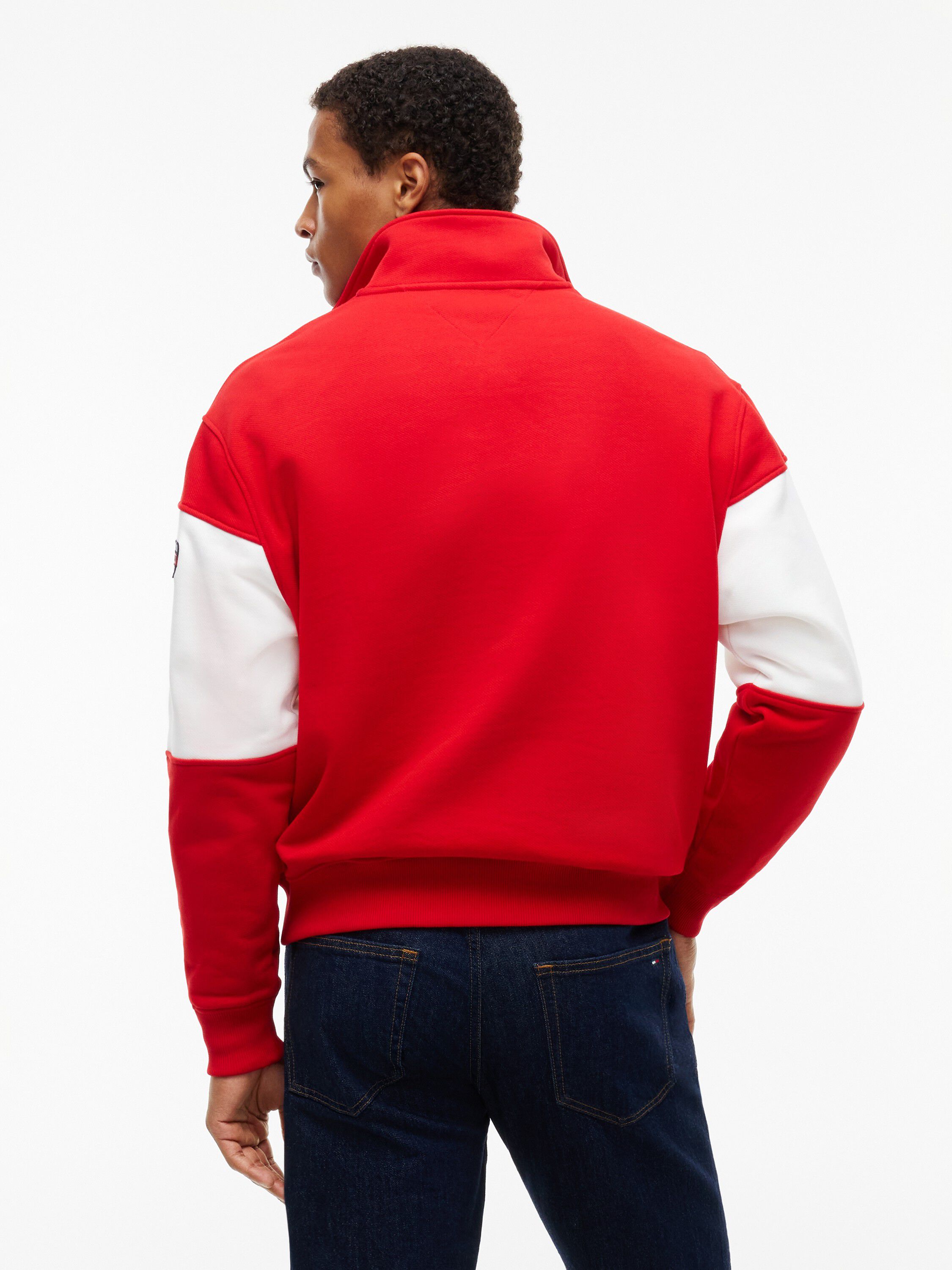 Fleece Mock Neck Quarter-Zip Sweatshirt