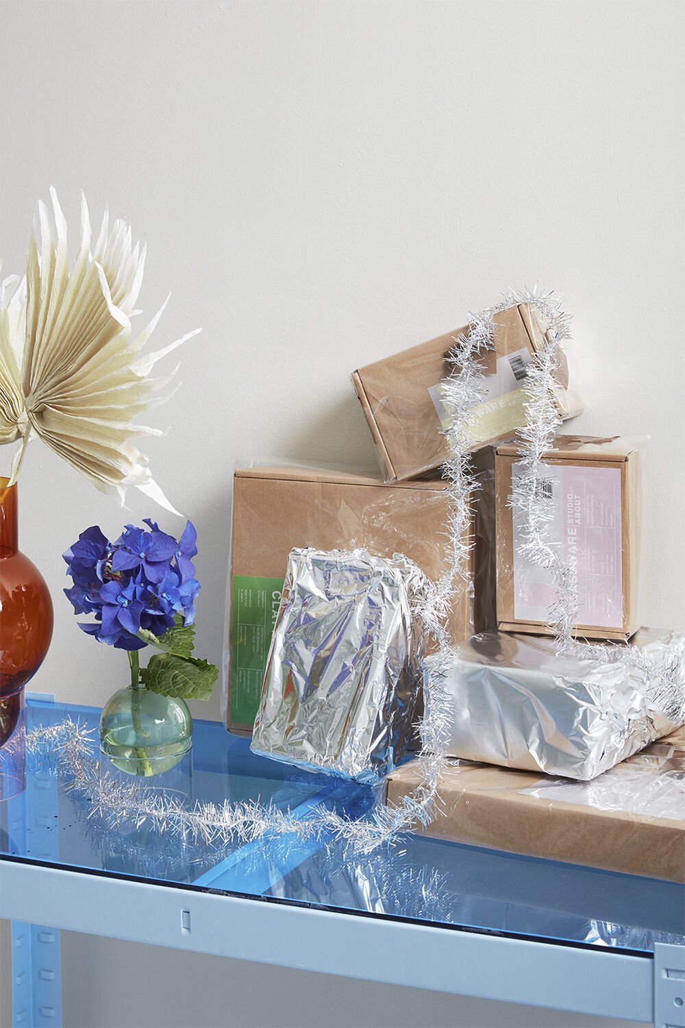 BUBBLE TUBE, LARGE, AMBER/ROSE, 90270A