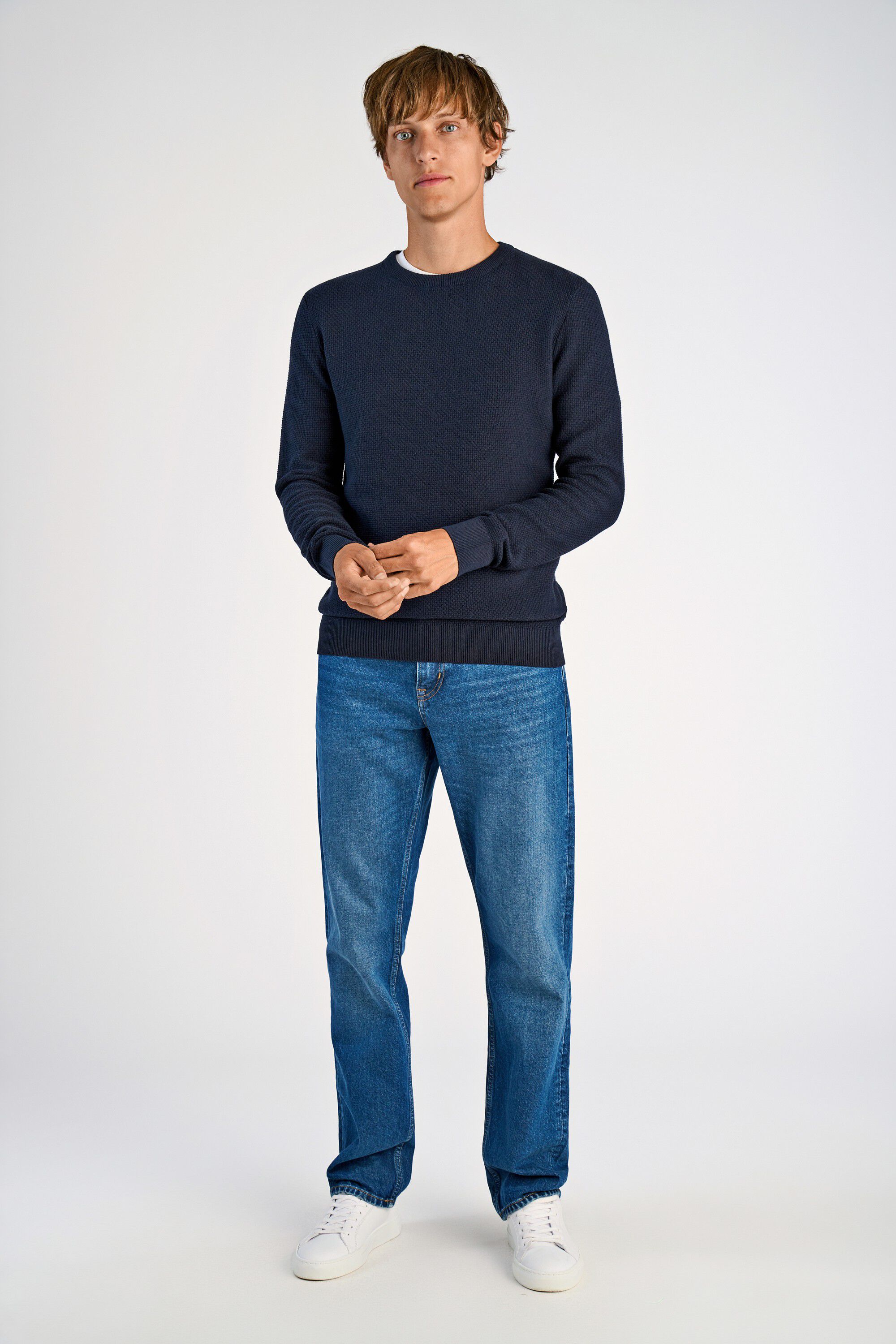 Recycle structure knit jumper