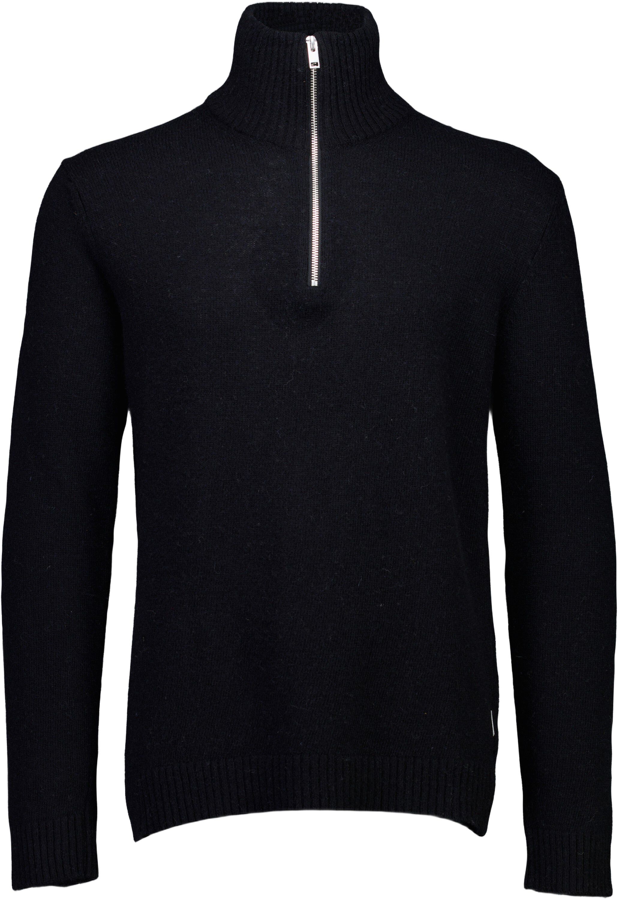 Lambswool half zip knit
