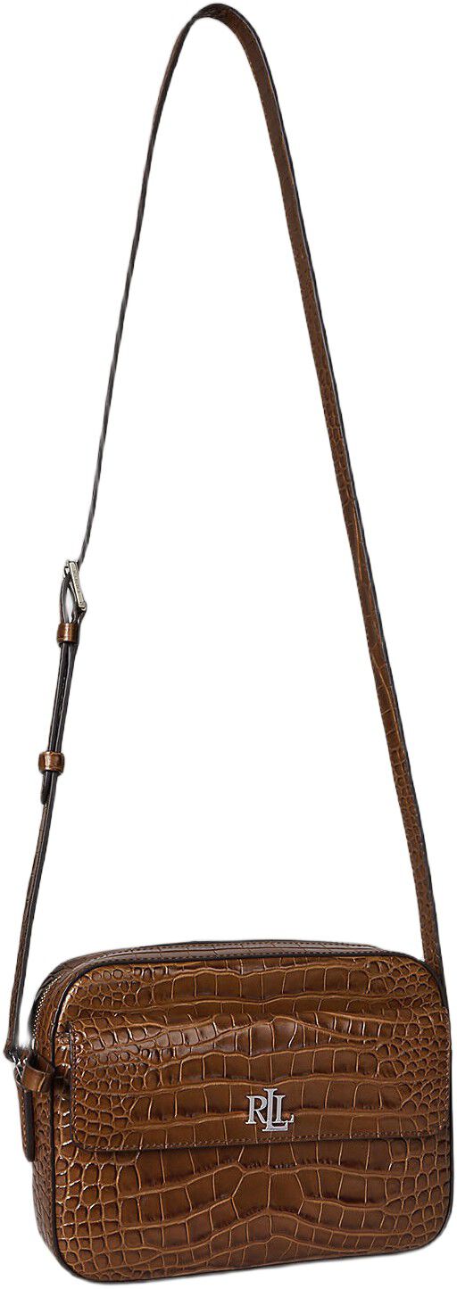 Croc-Embossed Medium Marcy Camera Bag