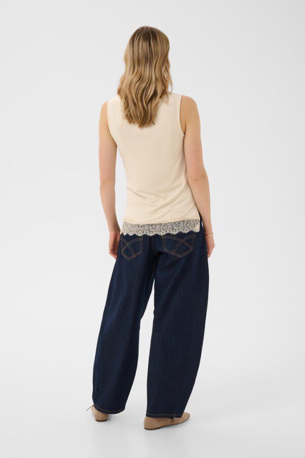 CRAlvaia Jersey Lace Top