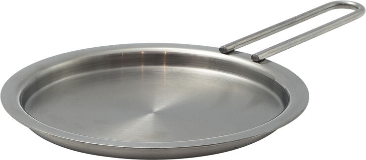 Tallerkenlåg 13 cm rustfrit stål